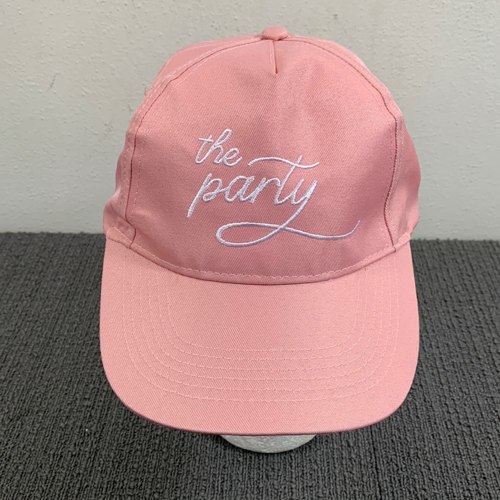 The Party Baseball Hat Womens One Size Pink Blush White Strapback Gertex